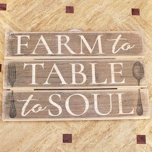 12"x 8" Farm Table Soul Sign